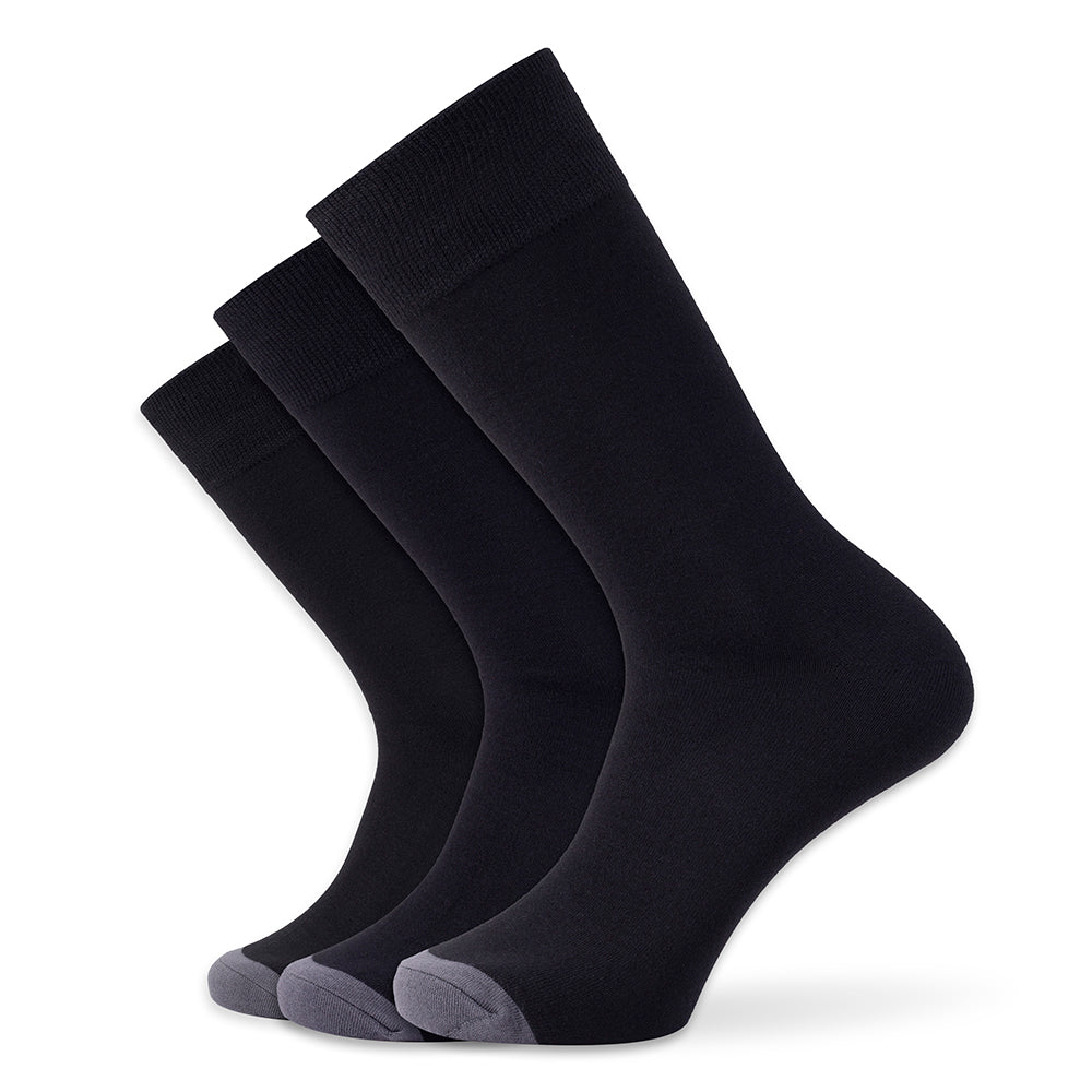 Oddball Royale Dress Socks (3-Pack) 15-18 / True Black