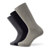 Classic Dress Socks (3-Pack) taupe/charcoal/black