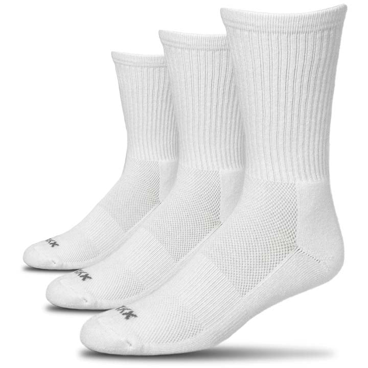 XXL Crew Sport Socks (3-Pack) (Color: white) Men's Size: 15-18 Socks