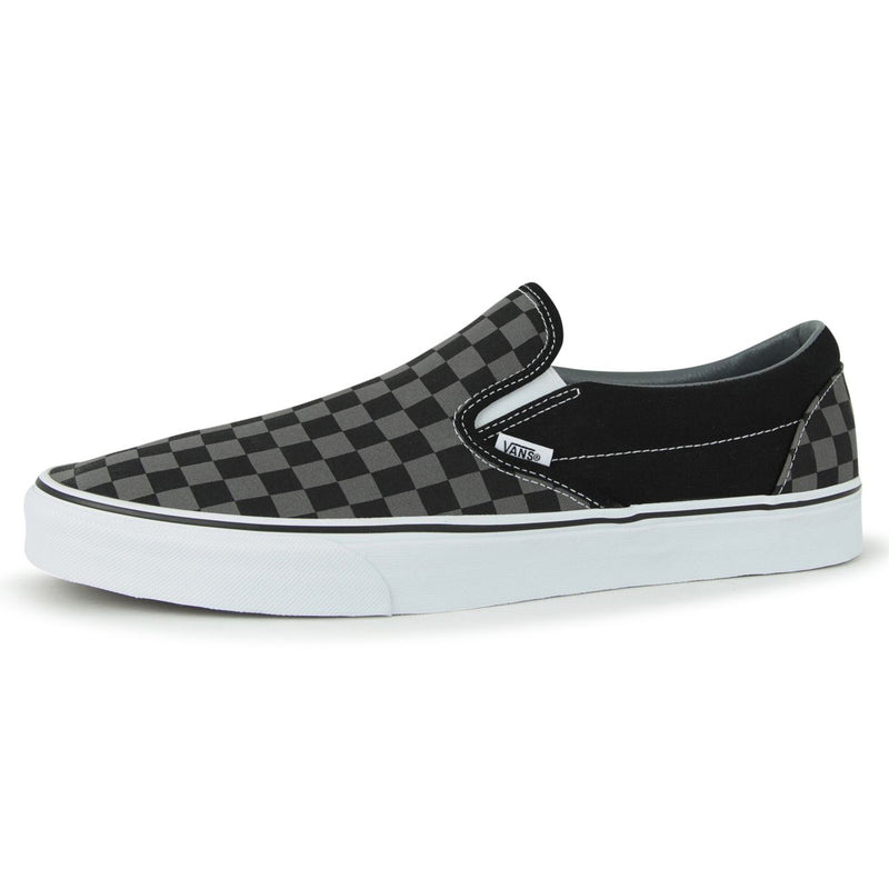 Vans Original Classic Slip-On Shoes (Color: black/pewter checkerboard)