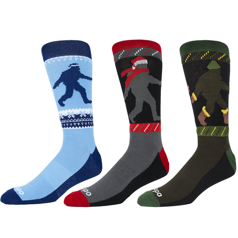 Oddball Bigfoot Socks (Seasonal 3-Pack) (Color: Seasonal Collection '23) Men's Size: 14-18 Socks