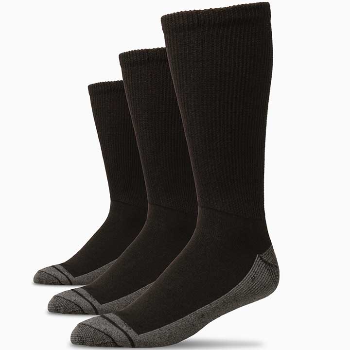 Oddball BeLoose Crew Socks (3-Pack) (Color: black) Men's Size: 15-18 Socks