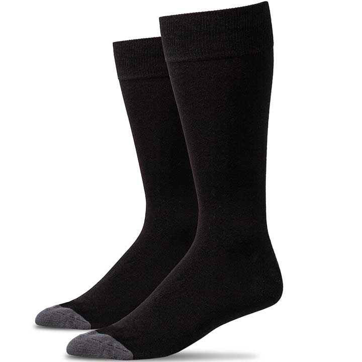 Oddball Marshall Dress Sock (3-Pack) (Color: charcoal/black/black) Men's Size: 15-18 Socks