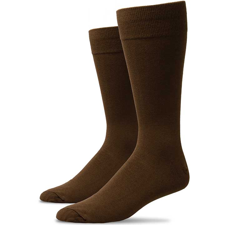 Oddball Marshall Dress Sock (3-Pack) (Color: espresso/white/khaki) Men's Size: 15-18 Socks
