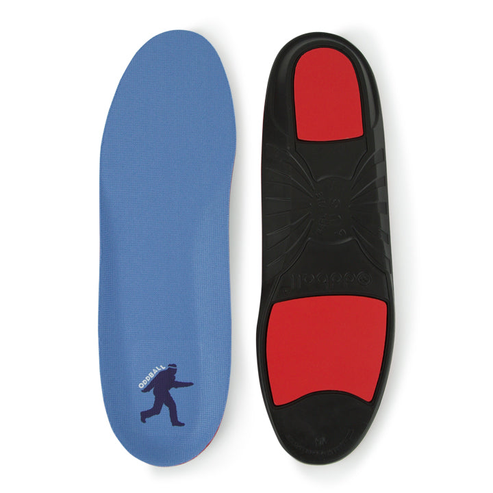 Oddball Memory Foam Comfort Insole (Color: black/red) Men's Shoe Sizes 14-18