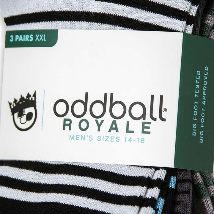 Oddball Marshall Dress Sock (3-pack) (Color: Modern Collection) Men's Size: 15-18 Socks