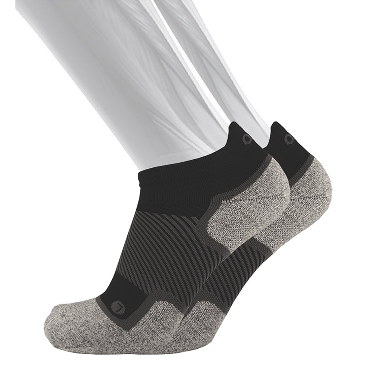 OS1st WP4 Wellness No-Show Sock (Color: black) Men's Size: 15-17, 15-17 Wide Socks