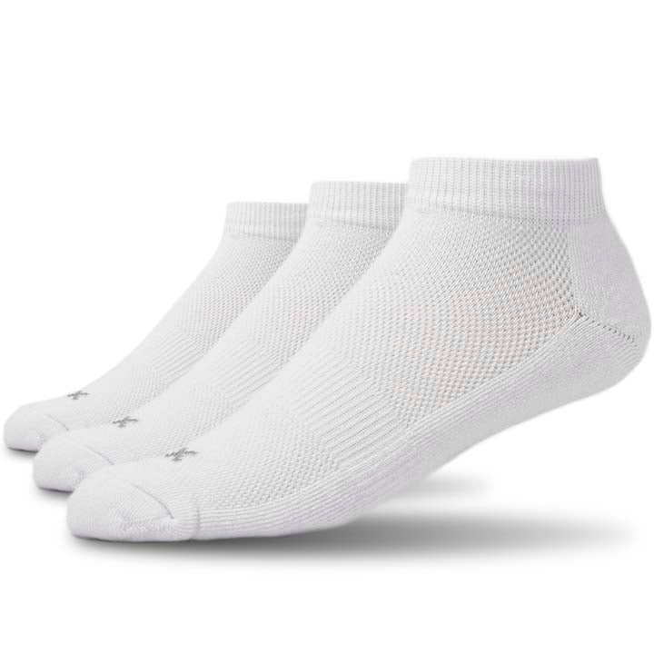 XXL No Show Sport Socks (3-Pack) (Color: white) Men's Size: 15-18 Socks
