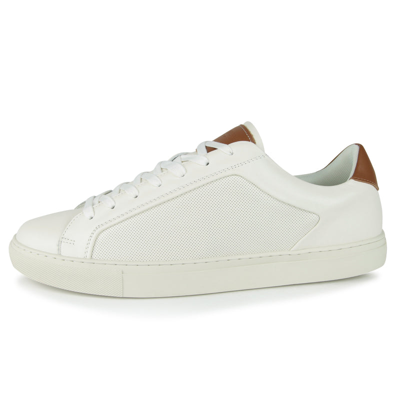 Steve Madden Finneas Shoes (Color: white leather)