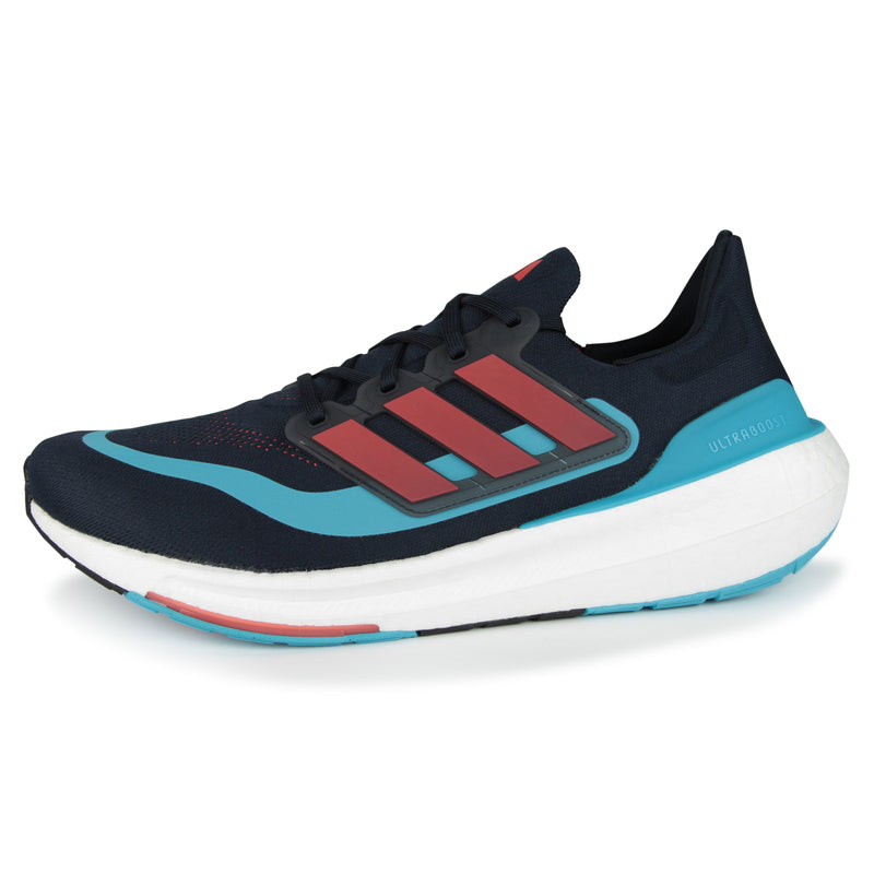 Adidas Ultraboost Light Shoes (Color: legend ink/bright red/lucid cyan)
