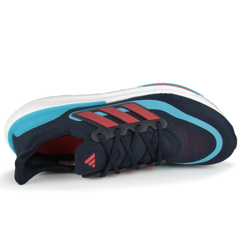 Adidas Ultraboost Light Shoes (Color: legend ink/bright red/lucid cyan)