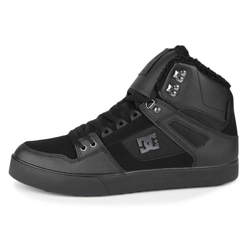 DC Shoes Pure High-Top WC WNT Shoes (Color: (3BK) black/black/black)