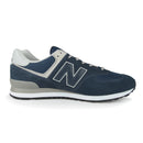 New Balance 574 Shoes (Color: navy/white)