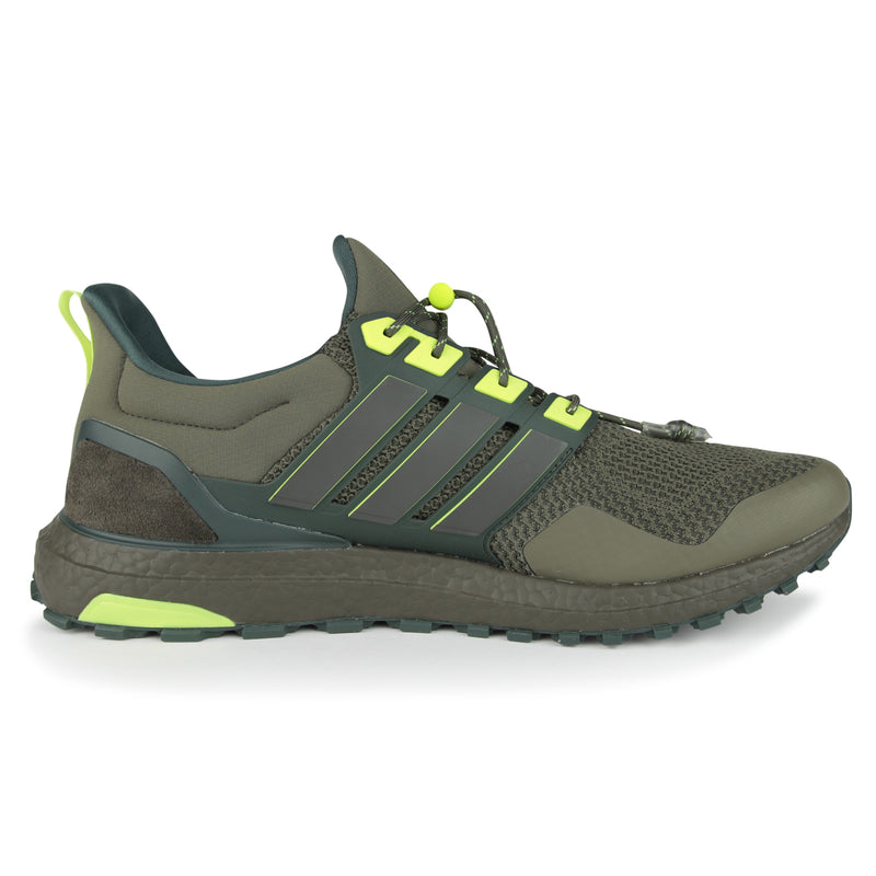 Adidas Ultraboost 1.0 ATR Shoes (Color: olive strata/shadow olive/lucid lemon)