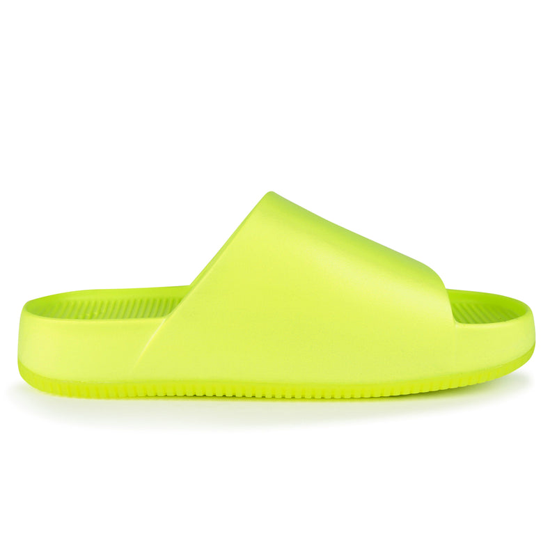 Nike Calm Slide Shoes (Color: volt/volt)
