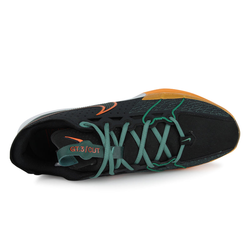 Nike Air Zoom G.T. Cut 3 Shoes (Color: black/malachite/vintage green)