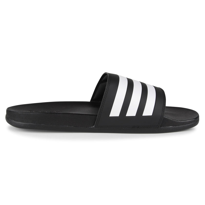 Adidas Adilette Comfort Slide Shoes (Color: black/white)