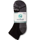 Oddball BeLoose Ankle Socks (3-Pack) (Color: black) Men's Size: 15-18 Socks