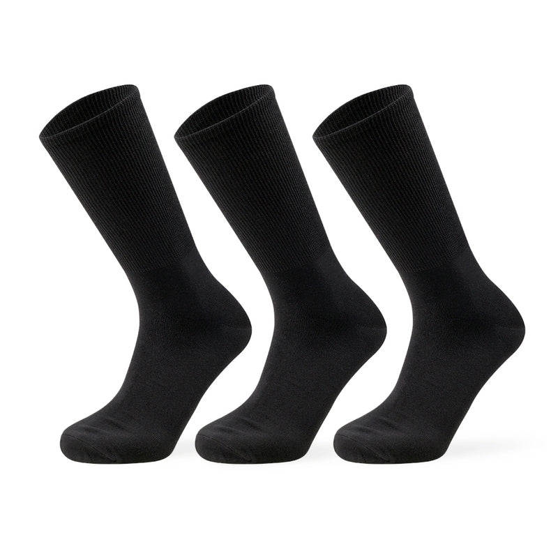 loose dress socks Loose Fit Stays Up Mid-Calf Dress Socks Brown / Large