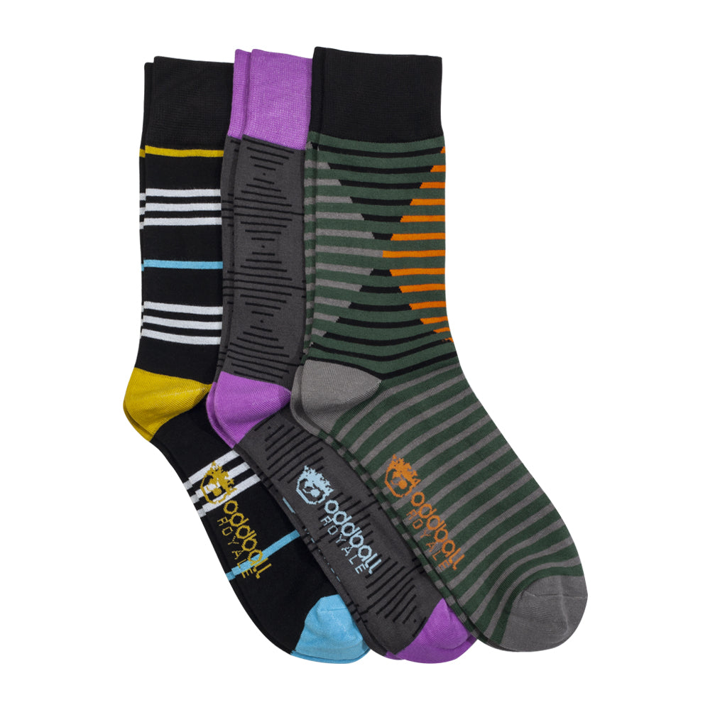 Oddball Royale Dress Socks (3-pack) 15-18 / Modern Collection