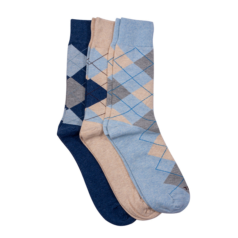 XXL Classic Dress Socks (Multi 3-Pack) 15-18 / argyle powder blue/denim/oatmeal XXL Classic Dress Socks (Multi 3-Pack) 15-18 / argyle powder blue/denim/oatmeal