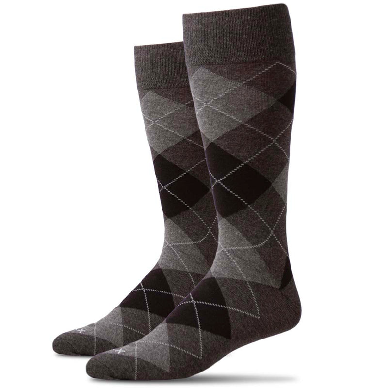 XXL Classic Dress Socks (Multi 3-Pack) (Color: argyle black/grey) Men's Size: 15-18 Socks