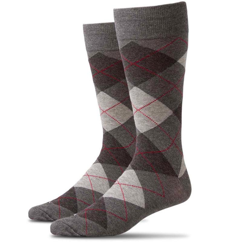 XXL Classic Dress Socks (Multi 3-Pack) (Color: argyle black/grey) Men's Size: 15-18 Socks