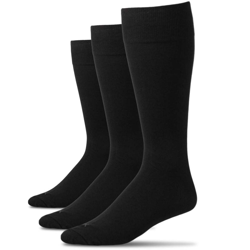 XXL Classic Dress Socks (3-Pack) (Color: black) Men's Size: 15-18 Socks