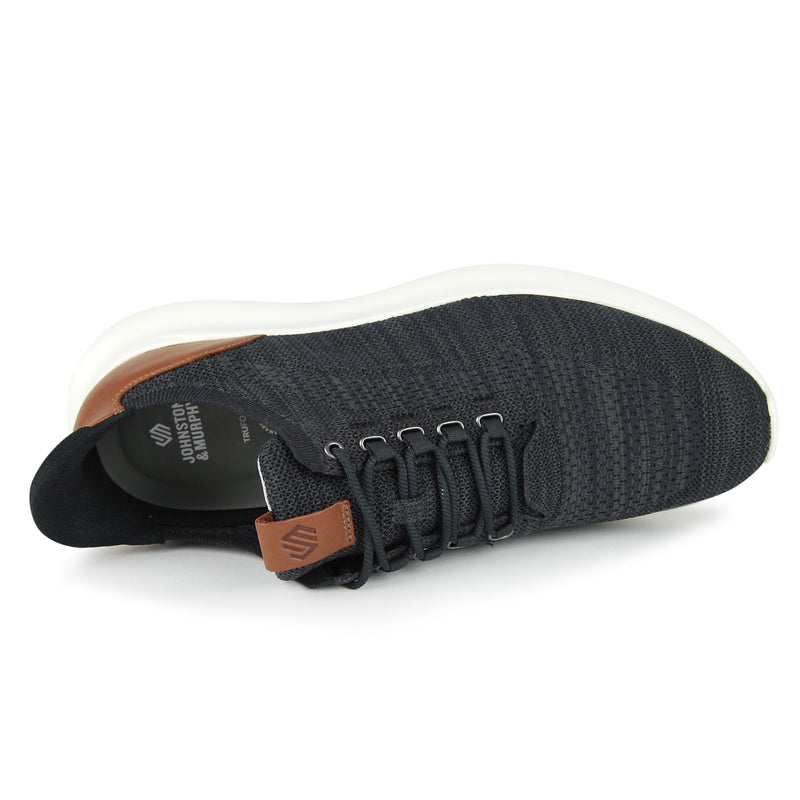 Johnston & Murphy Amherst 2.0 Plain Toe Shoes (Color: black heathered knit)