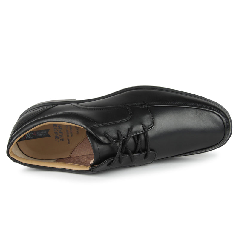 Johnston & Murphy Stanton 2.0 Moc Toe Shoes (Color: black WP full grain)