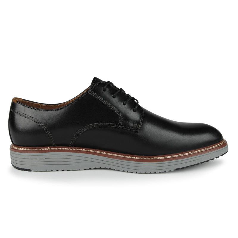 Johnston & Murphy Upton Plain Toe Shoes (Color: black full grain)