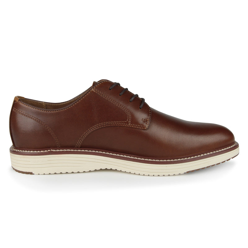 Johnston & Murphy Upton Plain Toe Shoes (Color: tan full grain)