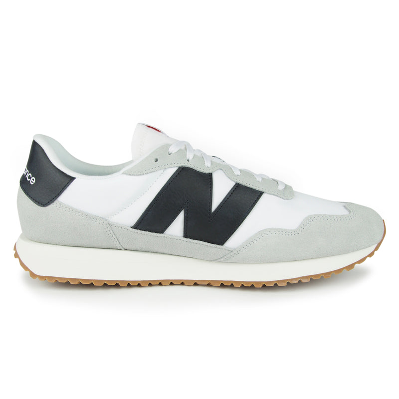 New Balance 237 Shoes (Color: white/brighton grey/black)