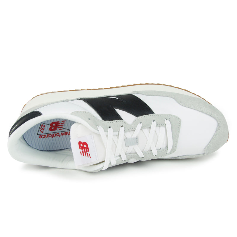New Balance 237 Shoes (Color: white/brighton grey/black)