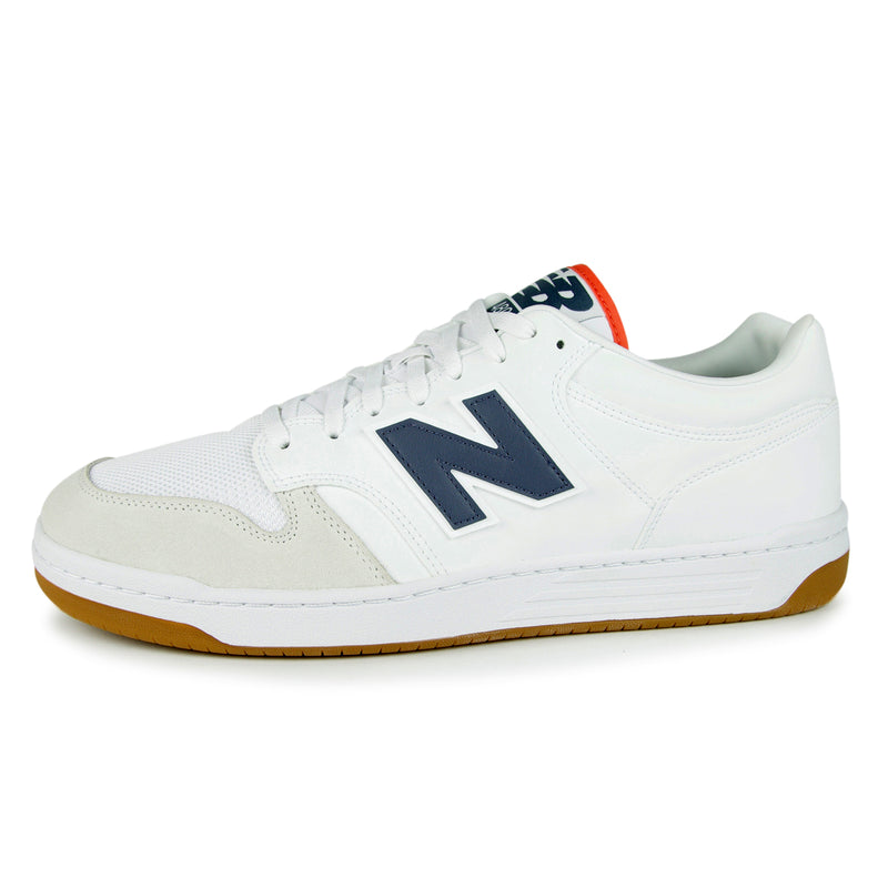 New Balance 480 Shoes (Color: white/arctic grey/gum)