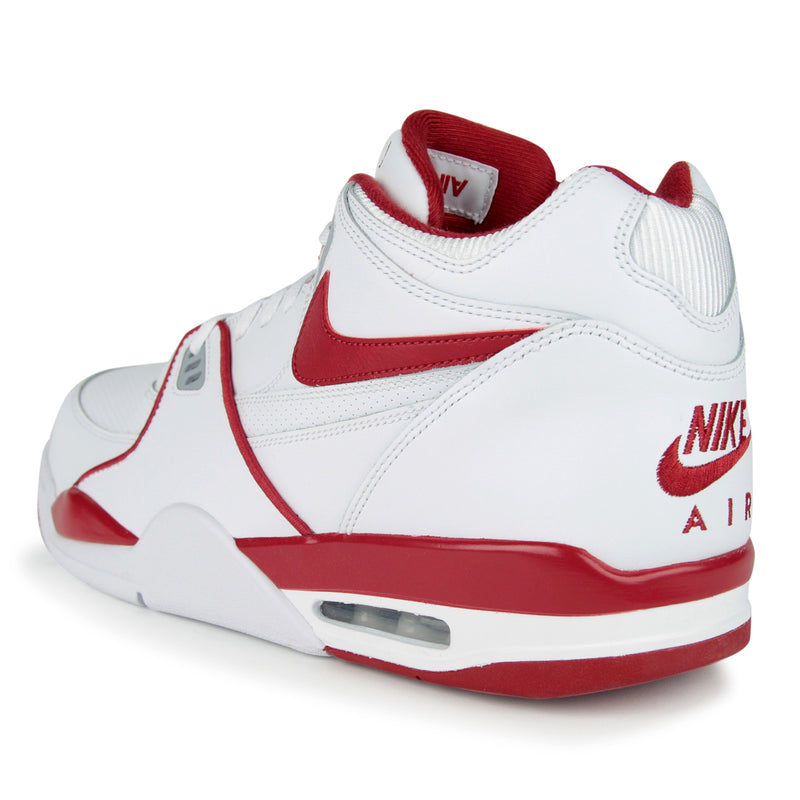 Nike Air Flight '89 OG Shoes (Color: white/varsity red/wolf grey)