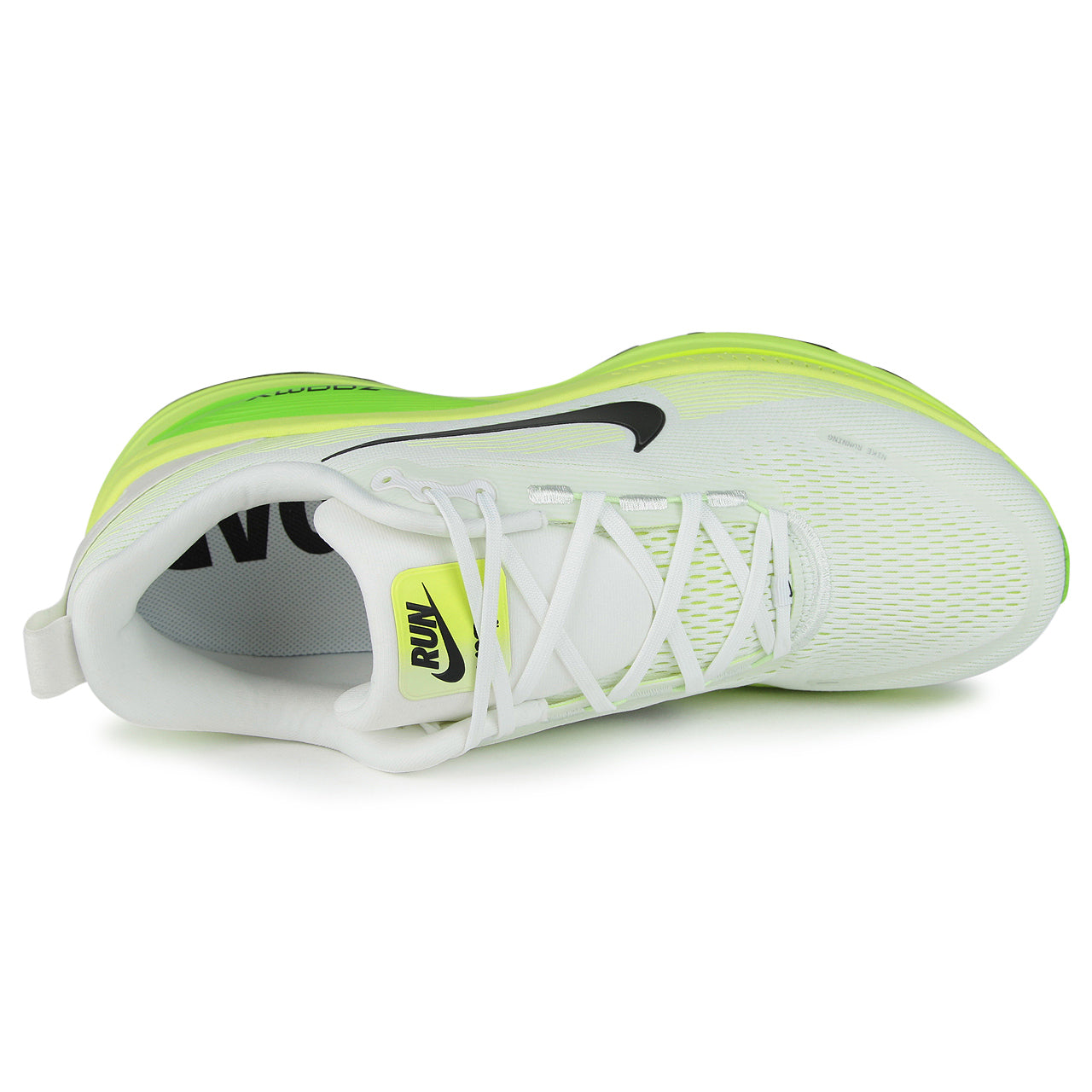 ◆Nike◆ Bomero 18 W White Electric Green Volt Black HM68041 Nike - Men's Vomero 18 - High Cushioned Running Shoe