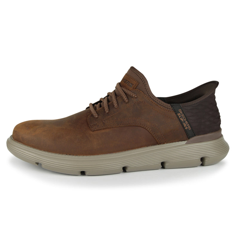 Skechers Garza-Gervin Slip-in Shoes (Color: dark brown)