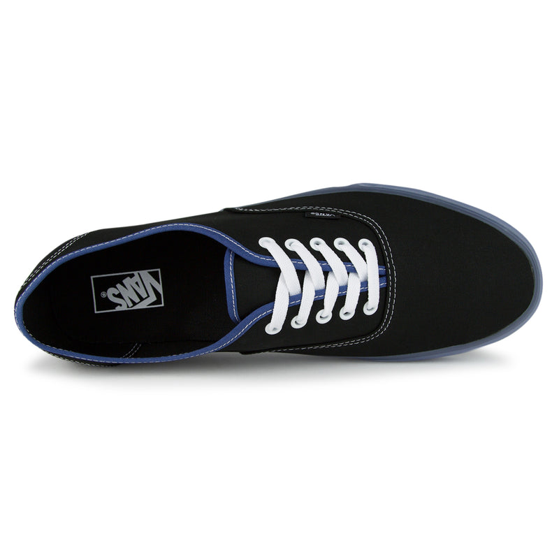 Vans Original Authentic Shoes (Color: (Translucent Sidewall) black/blue)