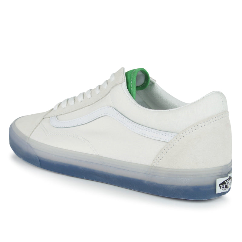 Vans Original Old Skool Shoes (Color: (Translucent) white/green)