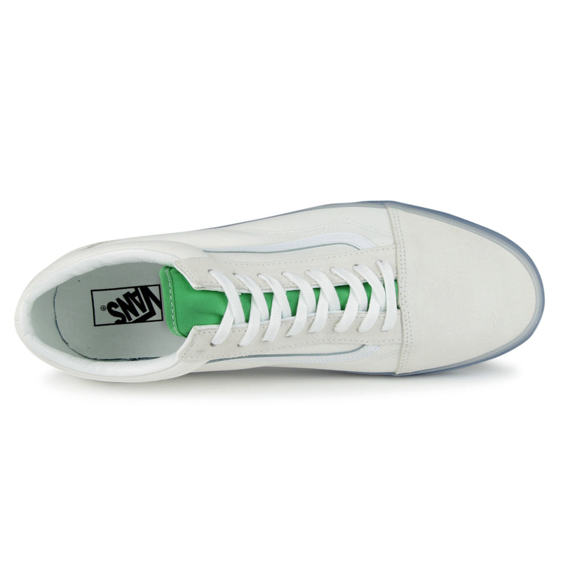 Vans Original Old Skool Shoes (Color: (Translucent) white/green)