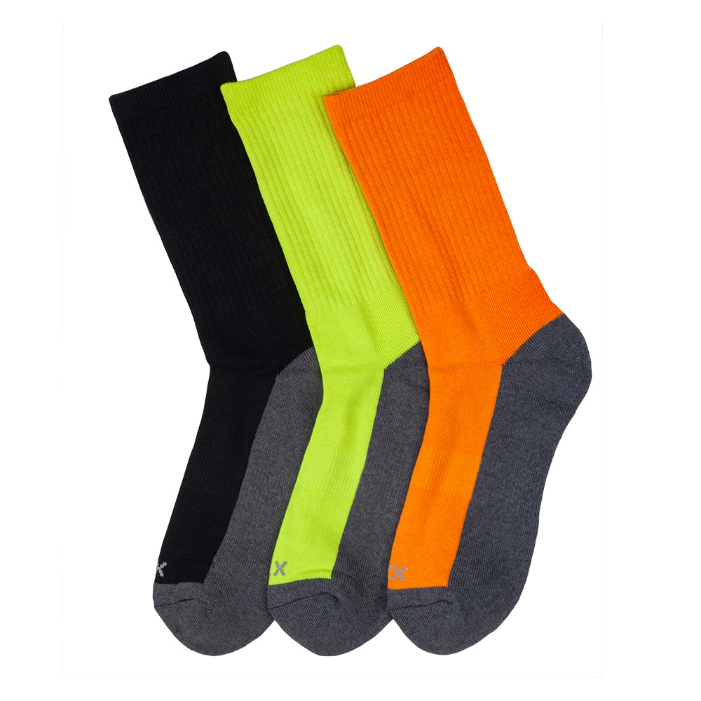 XXL Cushion Crew Work Socks (3-Pack) | Men's sizes 15-18