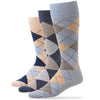 Classic Dress Socks (Multi 3-Pack) argyle powder blue/denim/oatmeal