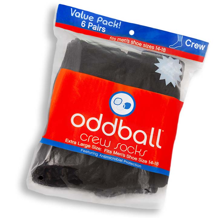 Oddball Classic Crew Sock 6-Pack Socks