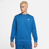Club Fleece Crew Shirt dk marina blue/white
