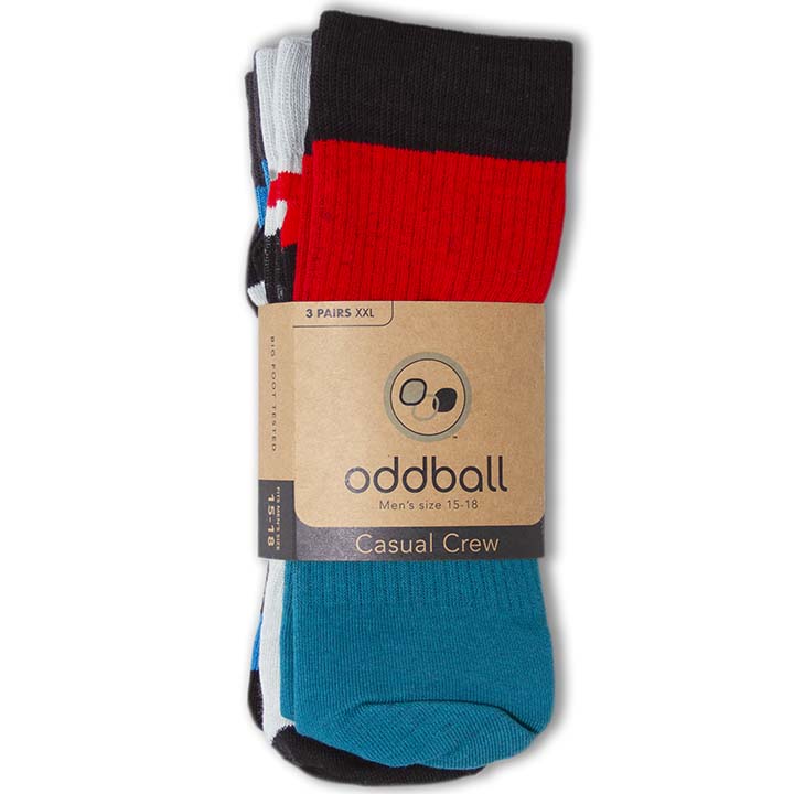 Oddball Casual Crew Socks (Multi 3-Pack)