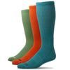 Comfort Crew Sport Socks (Multi 3-Pack) Aegean/lava/cactus