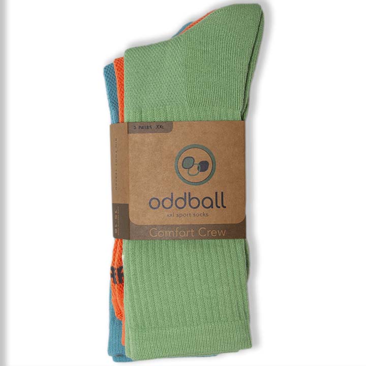 Oddball Comfort Crew Sport Socks (Multi 3-Pack)