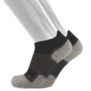 OS1st WP4 Wellness No-Show Sock (Color: black) Men's Size: 15-17, 15-17 Wide Socks